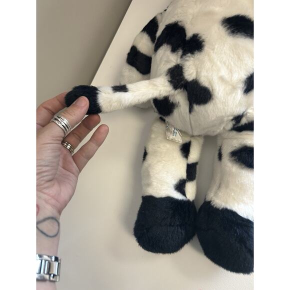 Build a Bear Black White Holstein Cow Plush Makes Sounds Moos 20 Inch Long - Picture 6 of 8